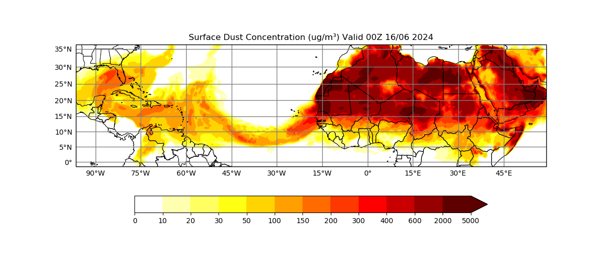 DAFC Dust Predictions
